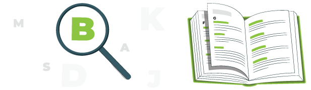 vergrootglas en boek